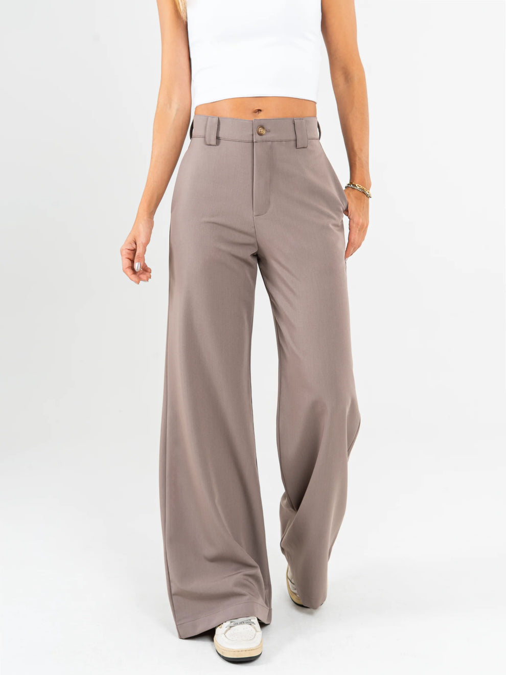 ALESSA – Hochwertige, elastische Hose mit hoher Taille