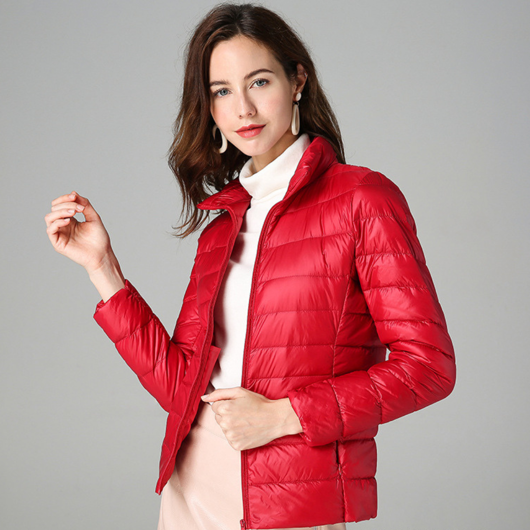 Weiche Baumwoll-Daunenjacke Sophie™