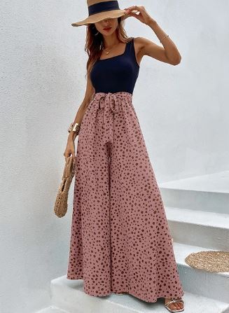 Weite Marlenehose mit Polka Dots von Kelly