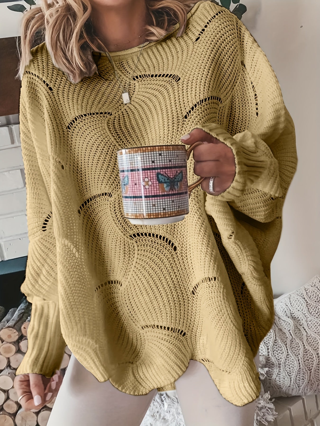 Wiener Rundhals-Pullover