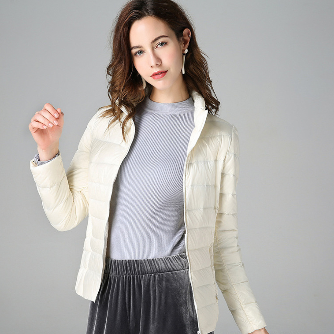 Weiche Baumwoll-Daunenjacke Sophie™