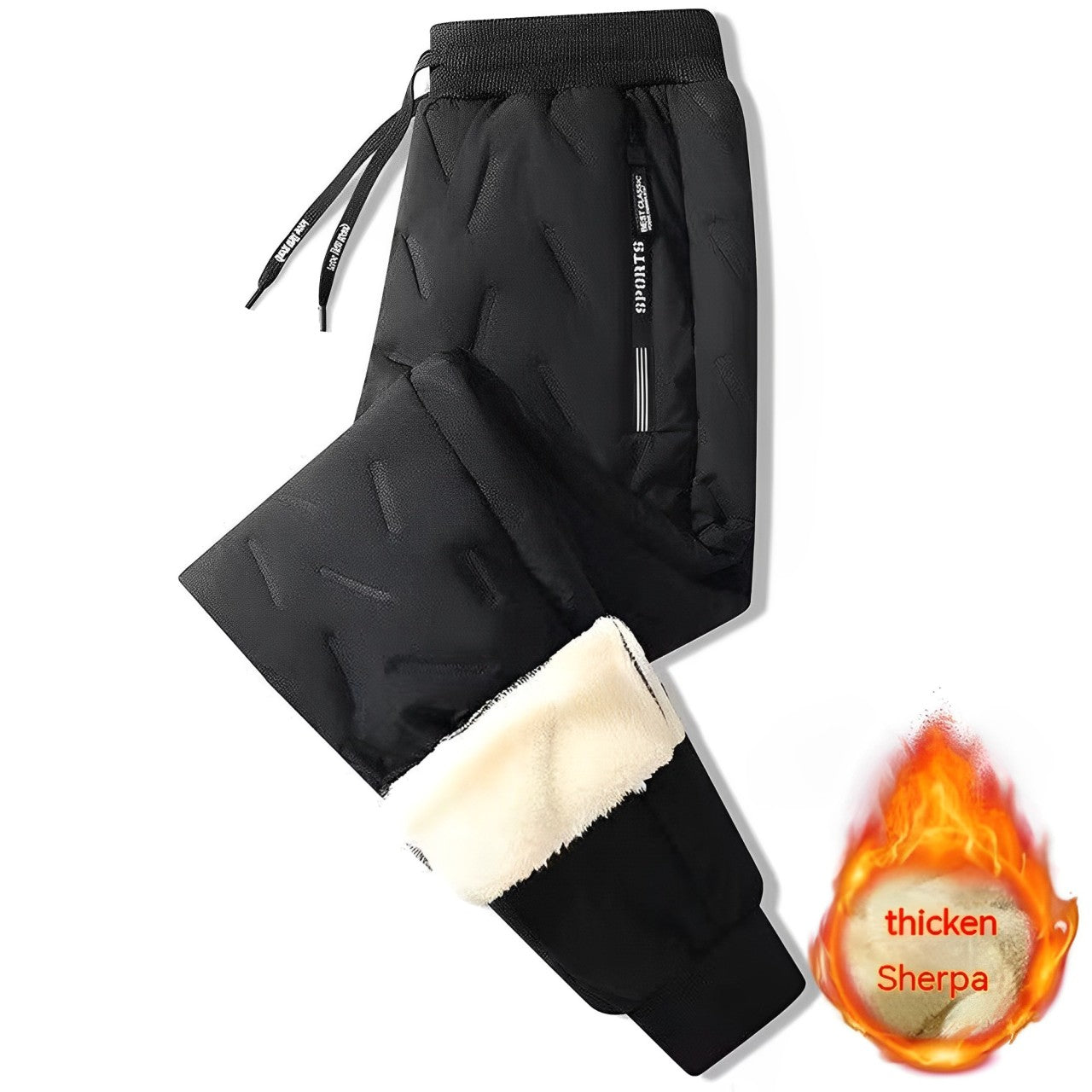 Vince Baumwollhose mit Fleecefutter