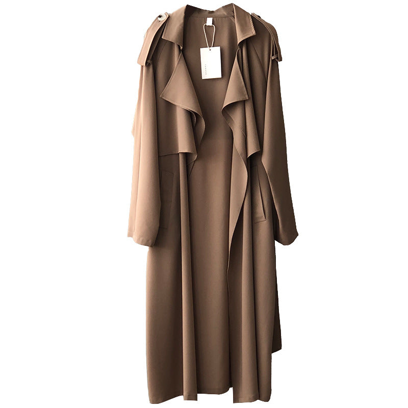 Winterlicher Damen-Trenchcoat im Retro-Baggy-Stil – Modell Maria