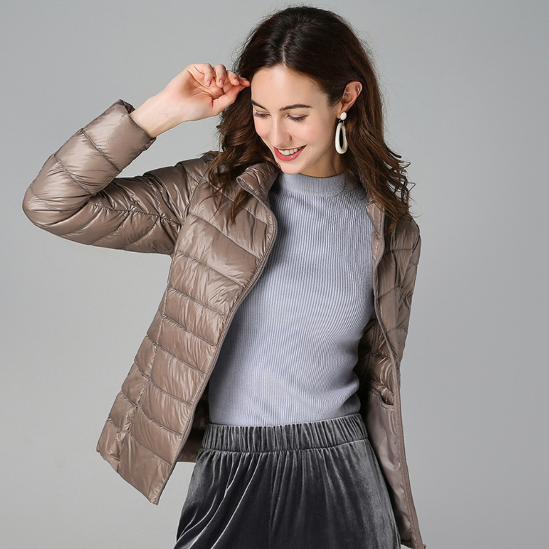 Weiche Baumwoll-Daunenjacke Sophie™
