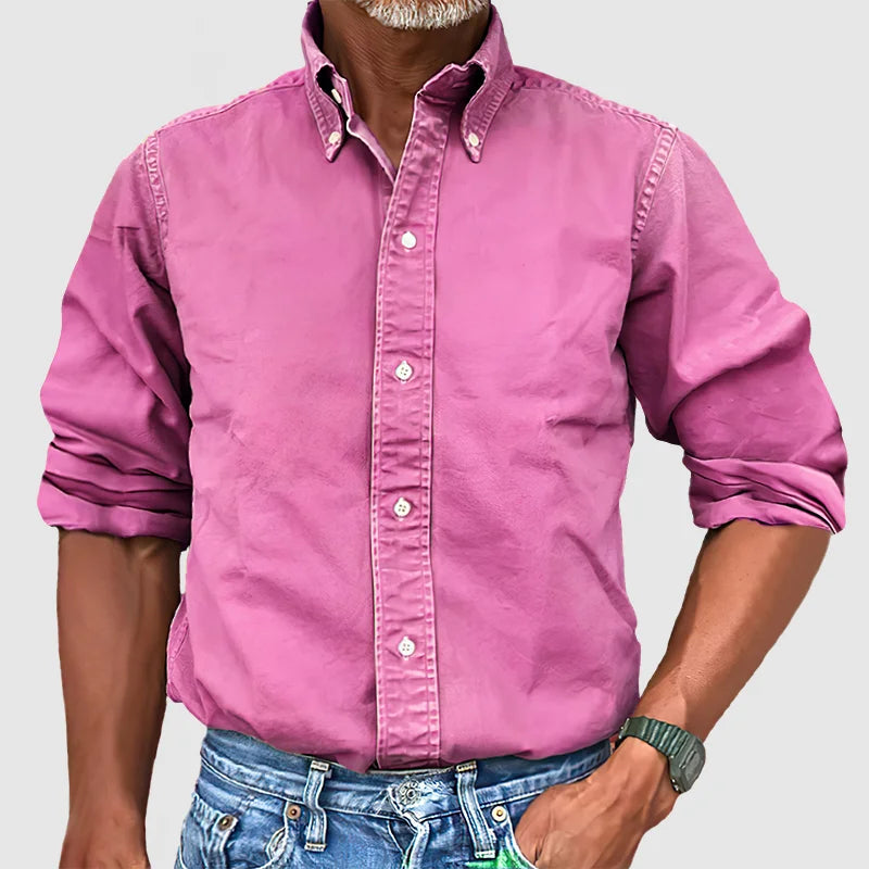 Vince Herrenhemd: Vintage-Washed Look
