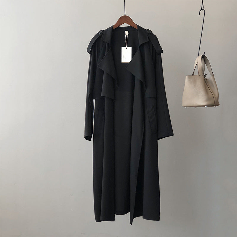 Winterlicher Damen-Trenchcoat im Retro-Baggy-Stil – Modell Maria