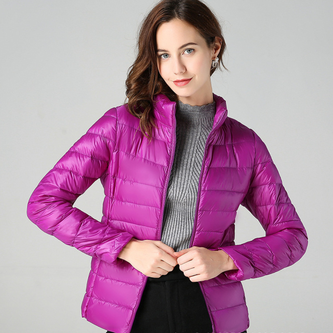 Weiche Baumwoll-Daunenjacke Sophie™