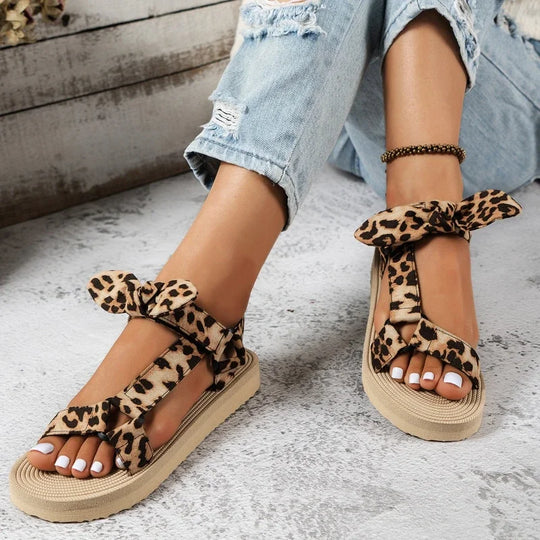 Yani Damen-Sandalen im Leoparden-Look