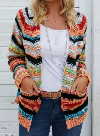 Waltrun Damen Regenbogen-Streifen