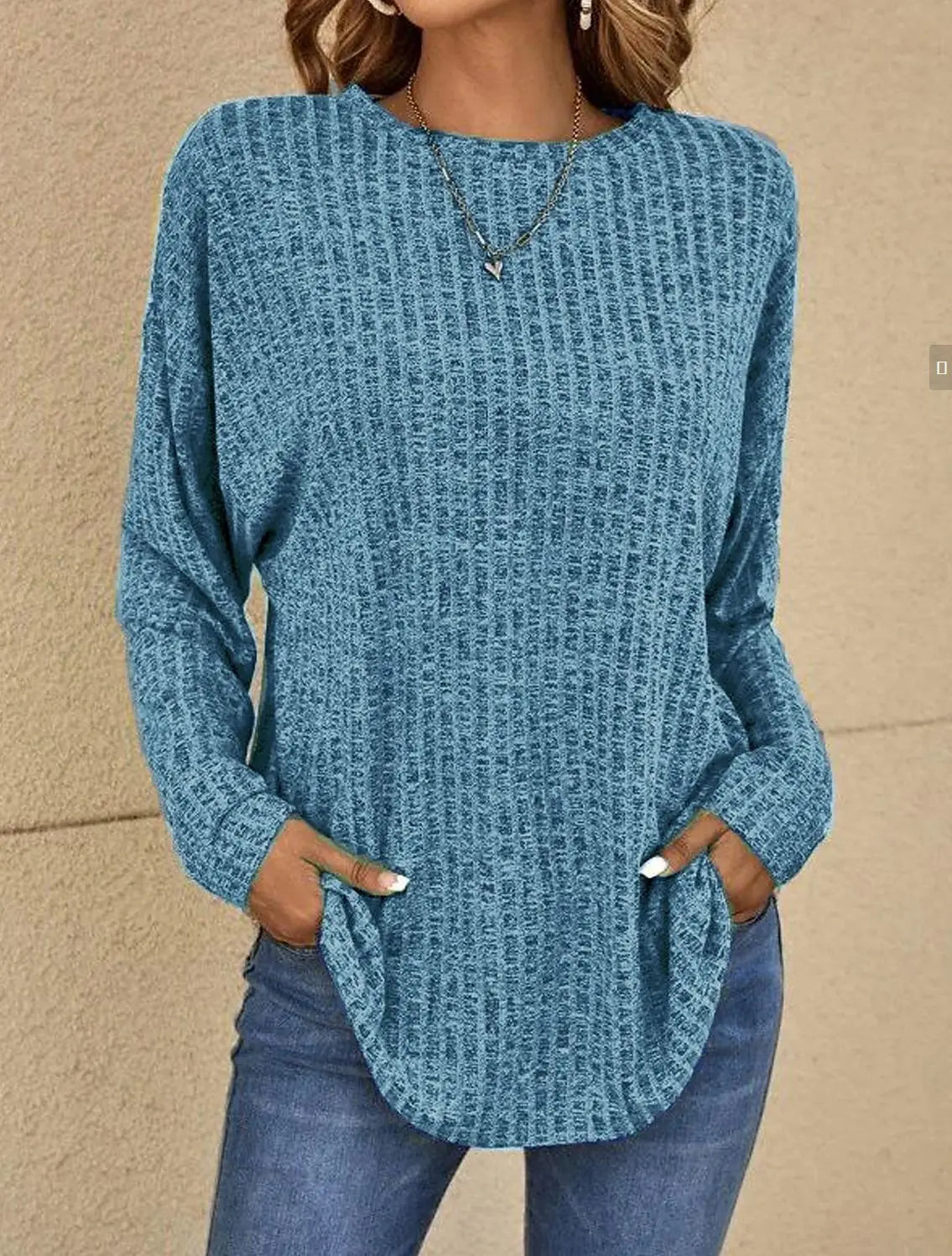 Fudus: Lockeres, strukturiertes Sweatshirt