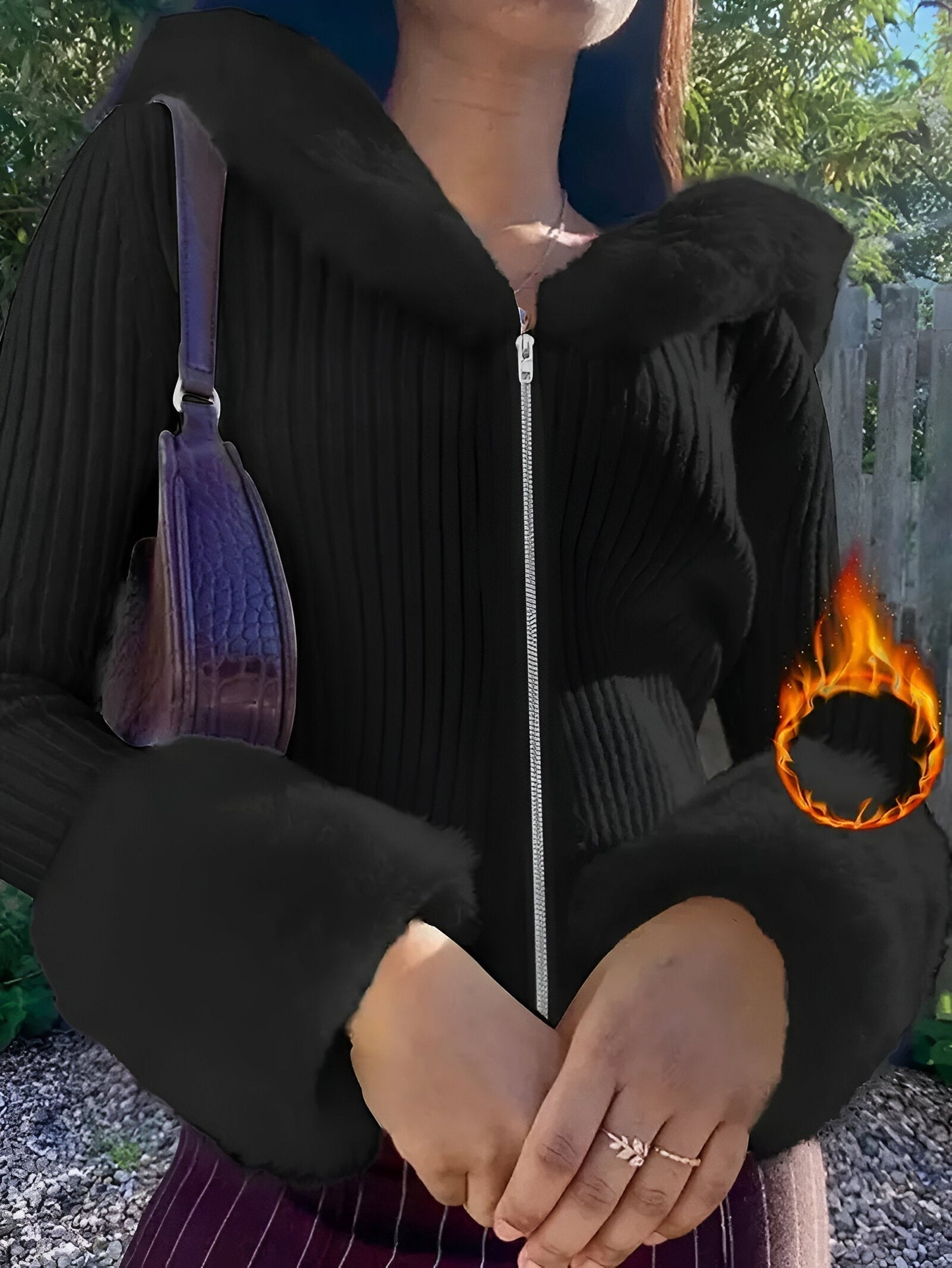 Stilvolles und bequemes V-Ausschnitt-Sweatshirt von Fudus für jeden Tag