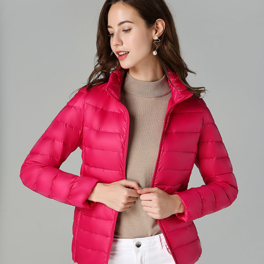 Weiche Baumwoll-Daunenjacke Sophie™