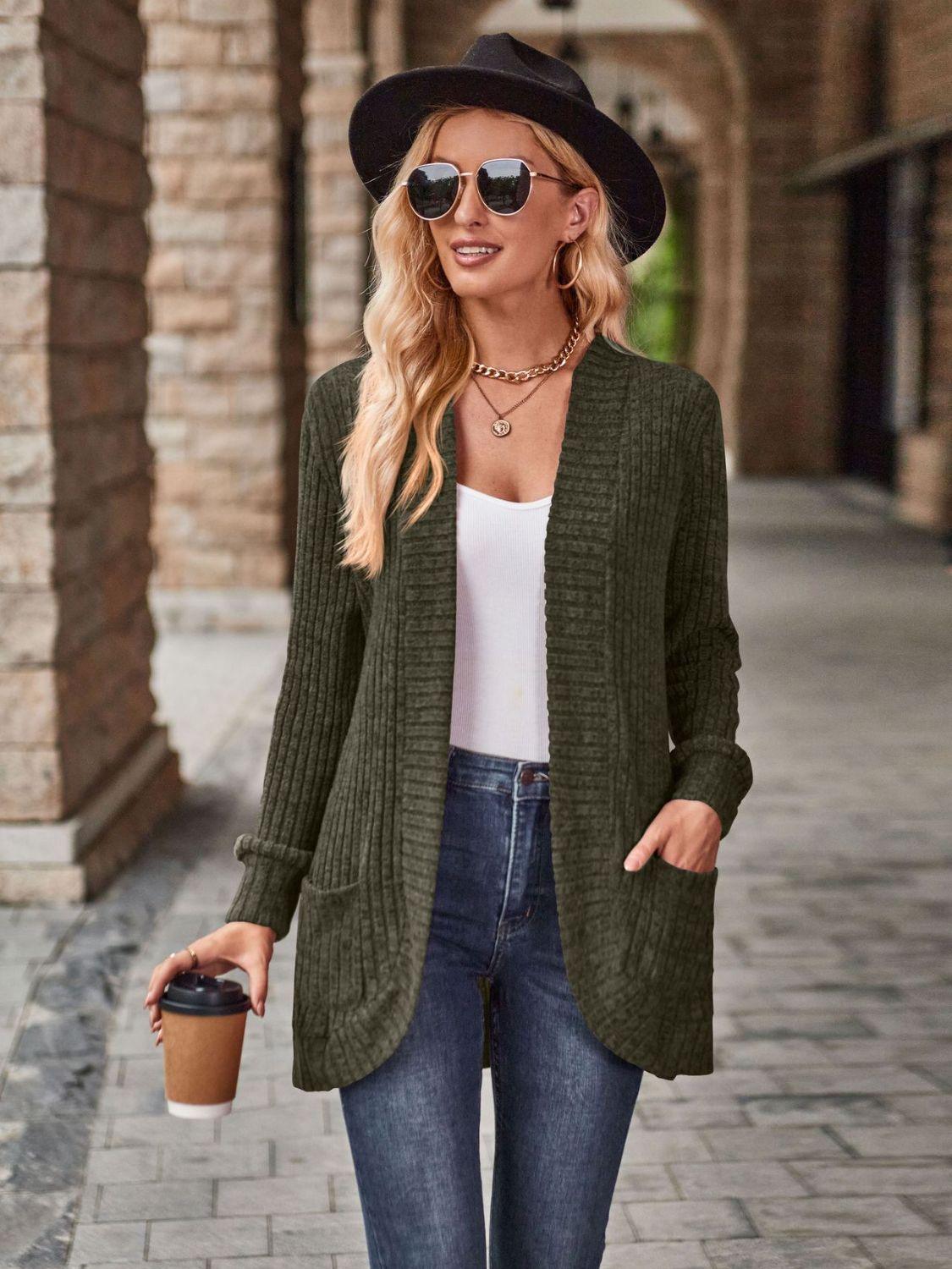 Weiche Winterstrickjacke für Damen