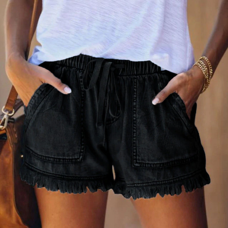 Trendige, hochtaillierte Denim-Shorts Tabitha für modebewusste Damen