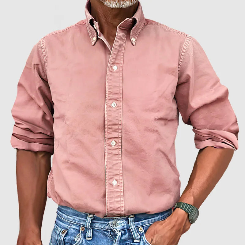 Vince Herrenhemd: Vintage-Washed Look