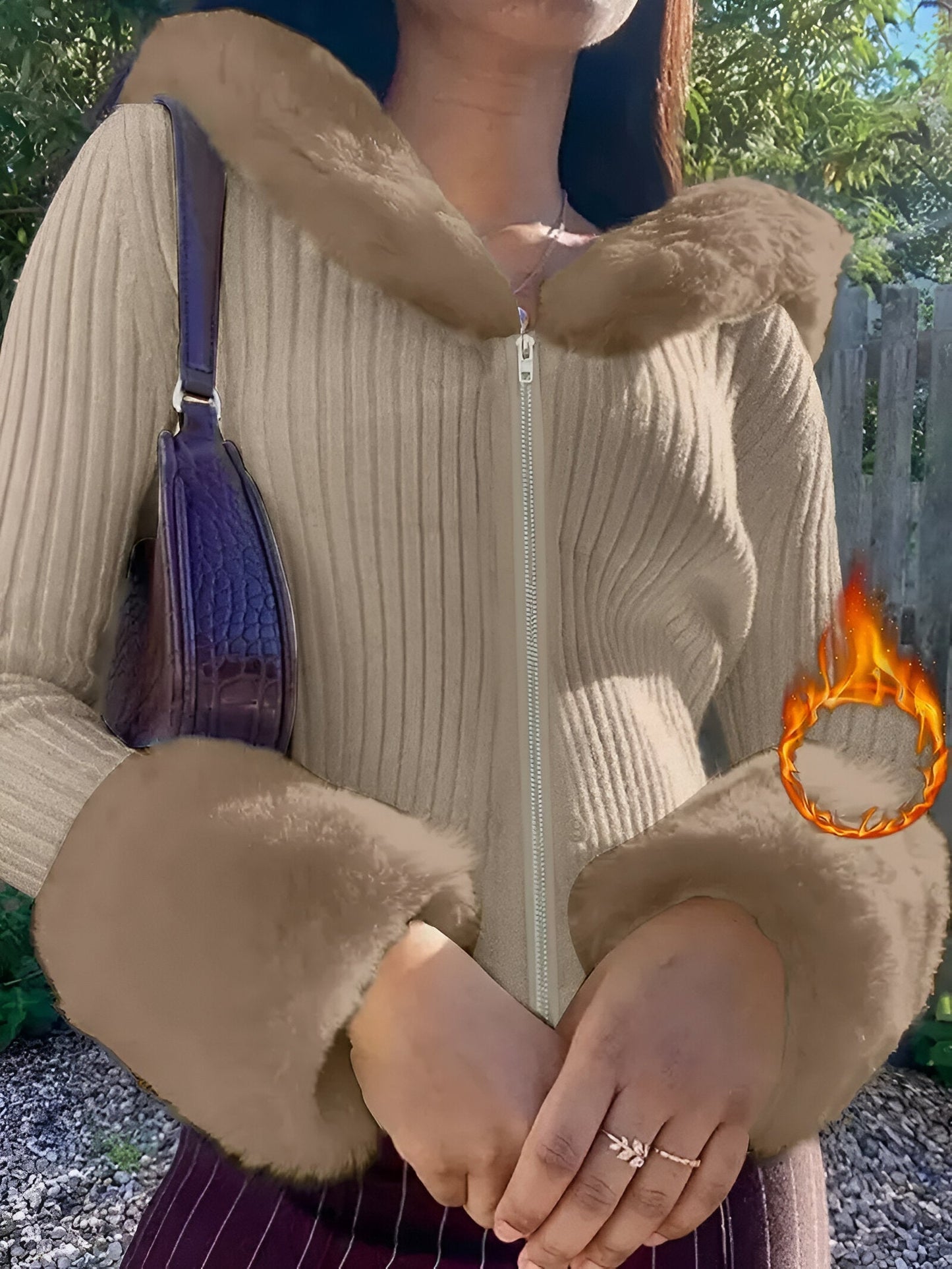 Stilvolles und bequemes V-Ausschnitt-Sweatshirt von Fudus für jeden Tag