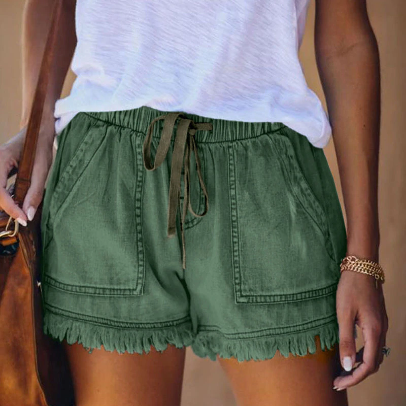 Trendige, hochtaillierte Denim-Shorts Tabitha für modebewusste Damen