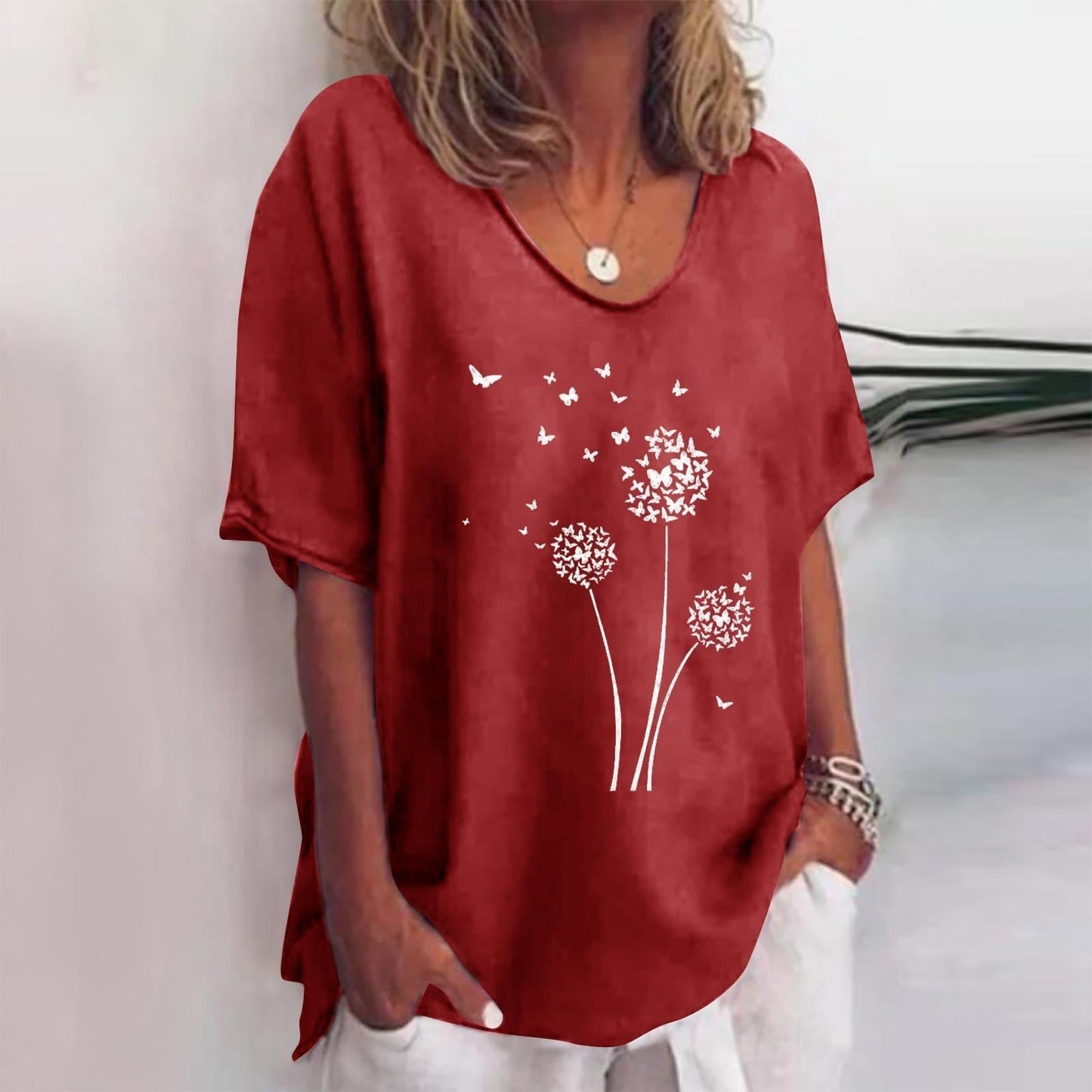 Women's Relaxed Oversize Rosé Shirt