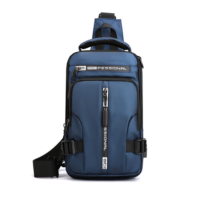Wasserdichter, USB-aufladbarer Sling-Rucksack von Johny