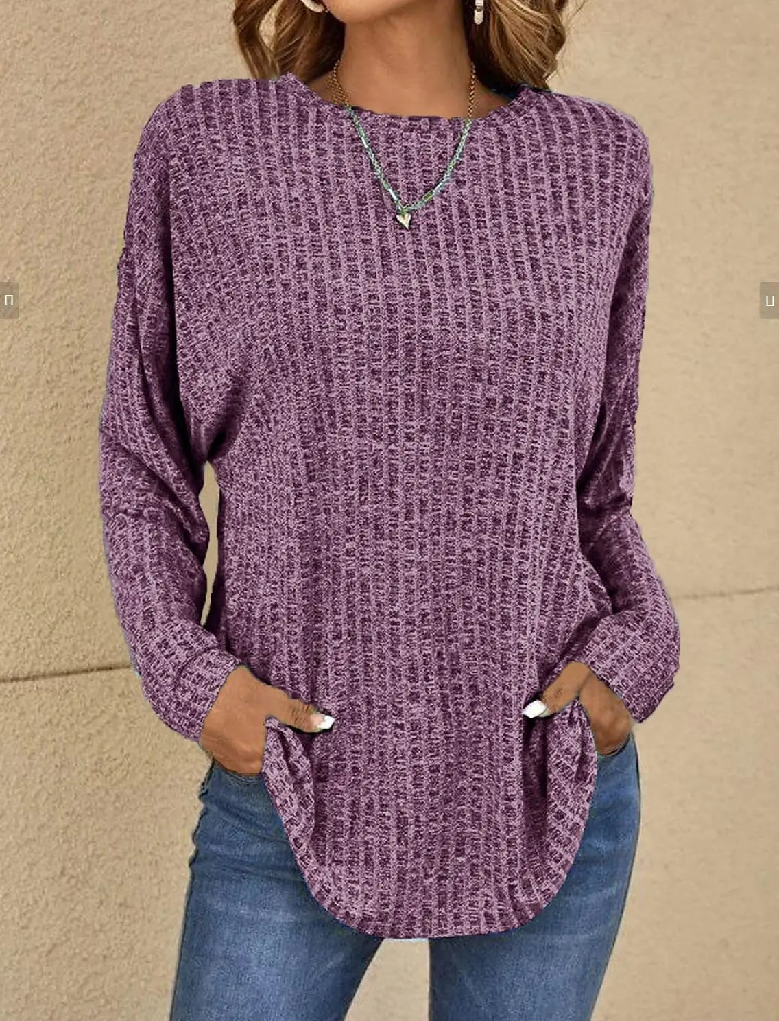 Fudus: Lockeres, strukturiertes Sweatshirt