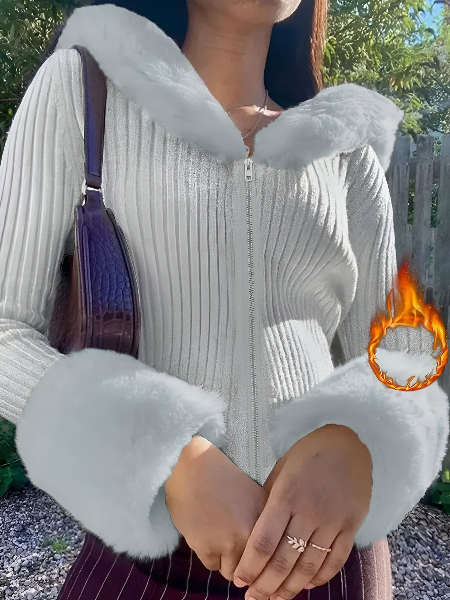 Stilvolles und bequemes V-Ausschnitt-Sweatshirt von Fudus für jeden Tag