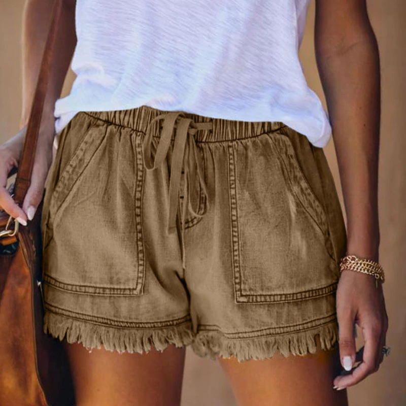 Trendige, hochtaillierte Denim-Shorts Tabitha für modebewusste Damen