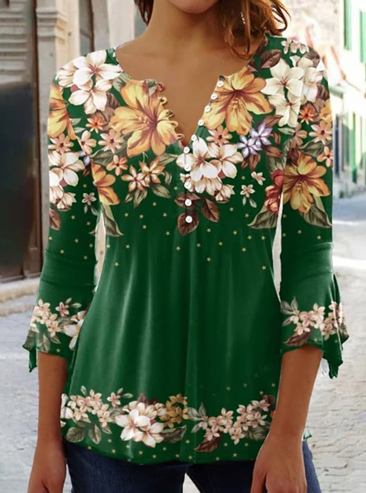 Weiße Damen-T-Shirts mit V-Ausschnitt