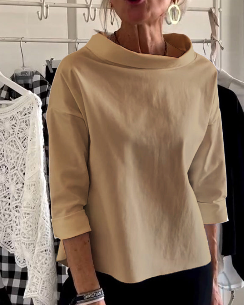Fudus Solid-Color Sweatshirt