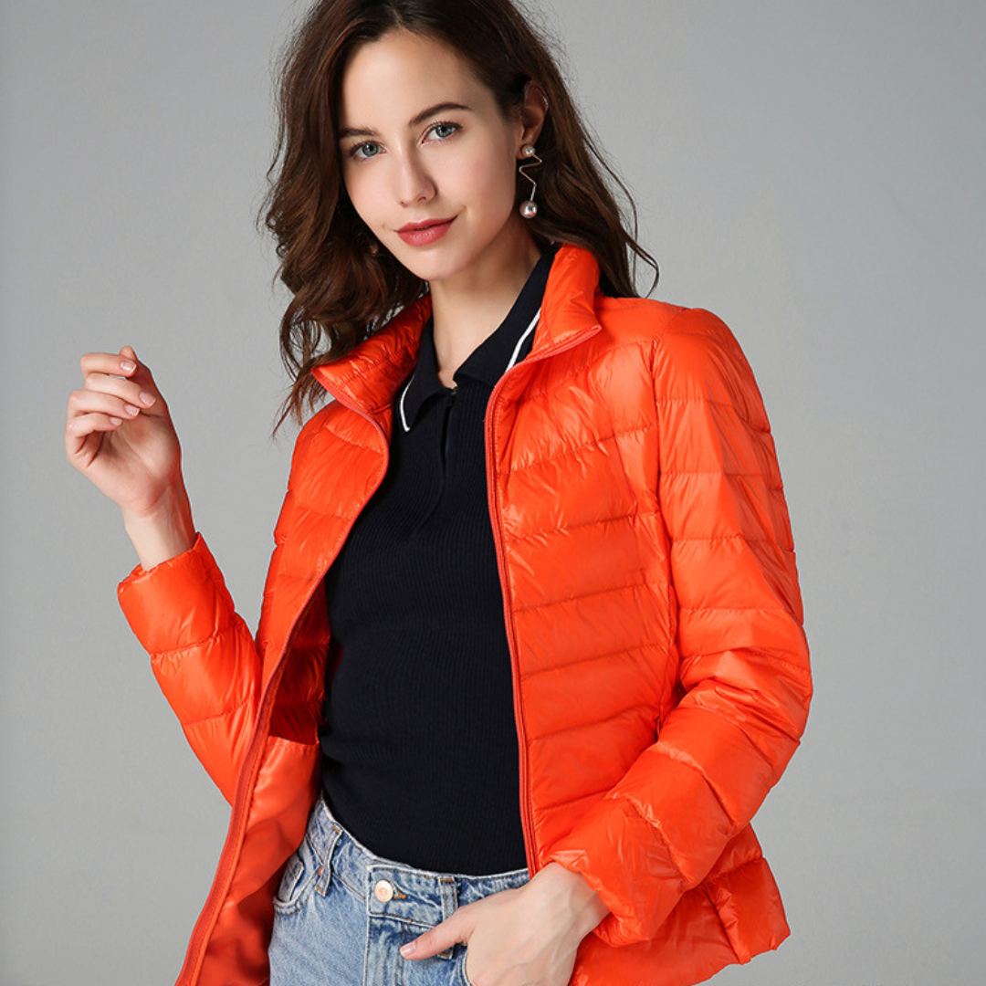 Weiche Baumwoll-Daunenjacke Sophie™