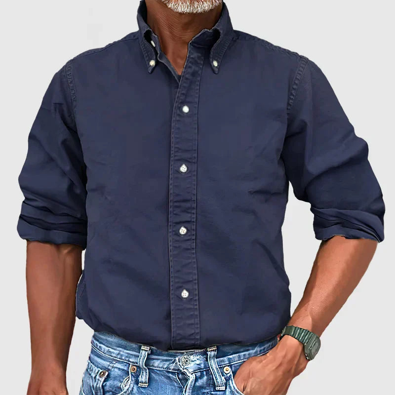 Vince Herrenhemd: Vintage-Washed Look
