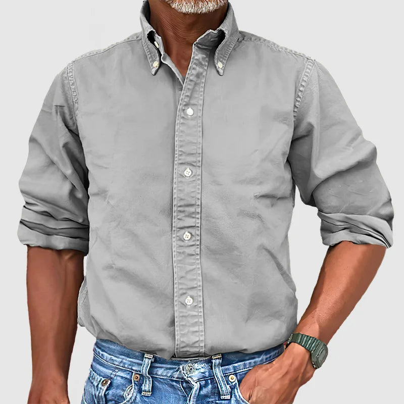 Vince Herrenhemd: Vintage-Washed Look