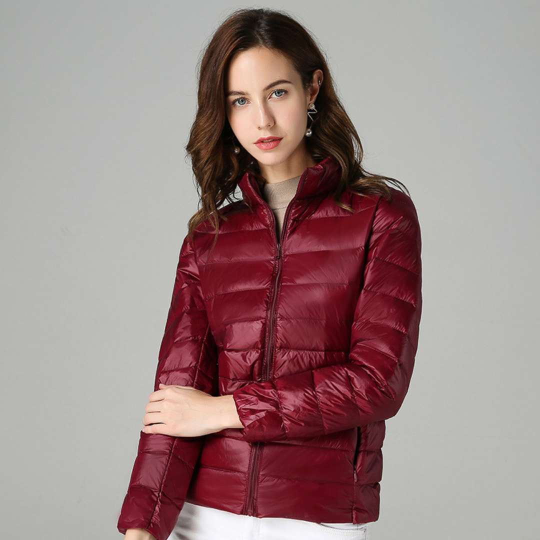 Weiche Baumwoll-Daunenjacke Sophie™