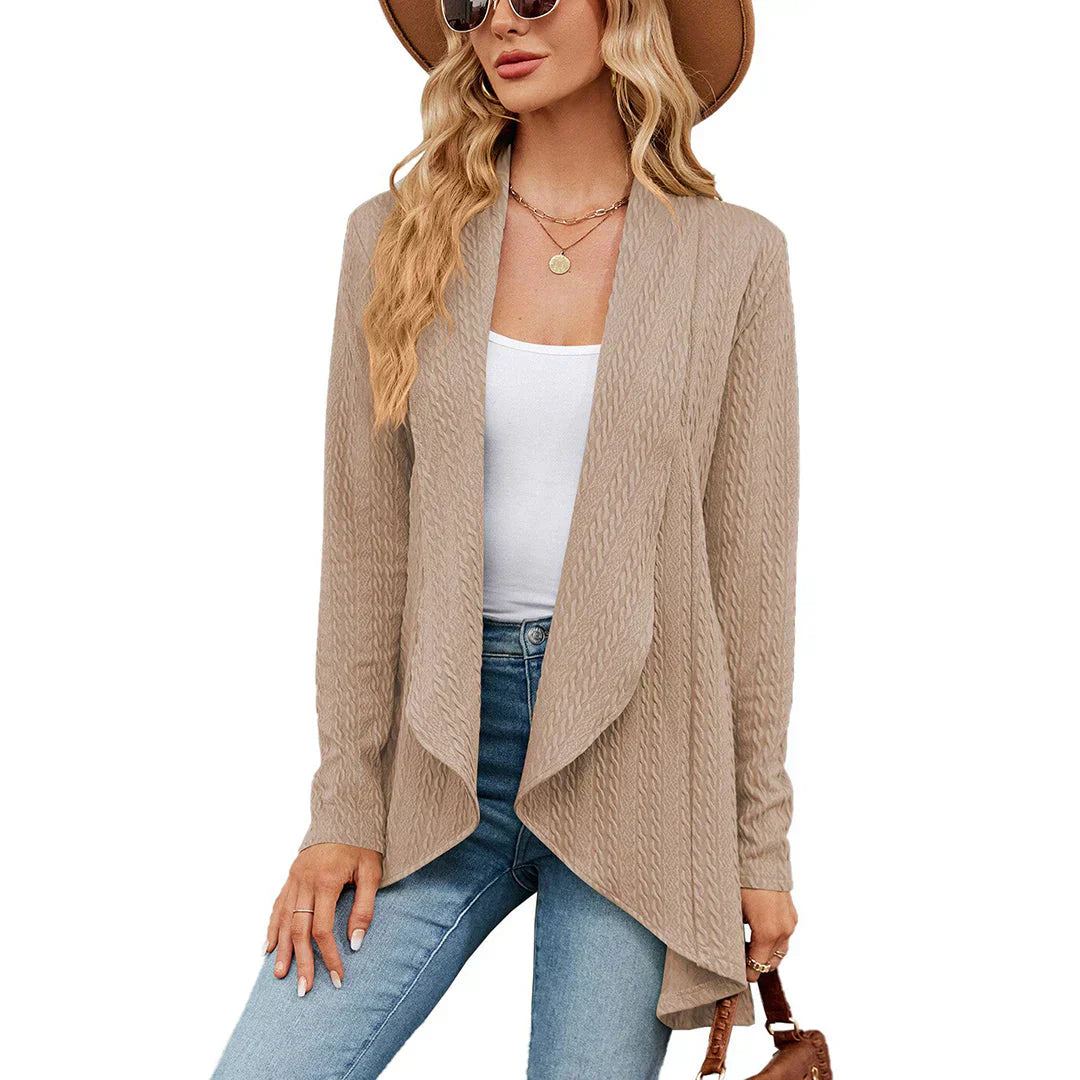 ModeGeist | Cardigan - Damen Herbst Stilvoll Langarm Cardigan
