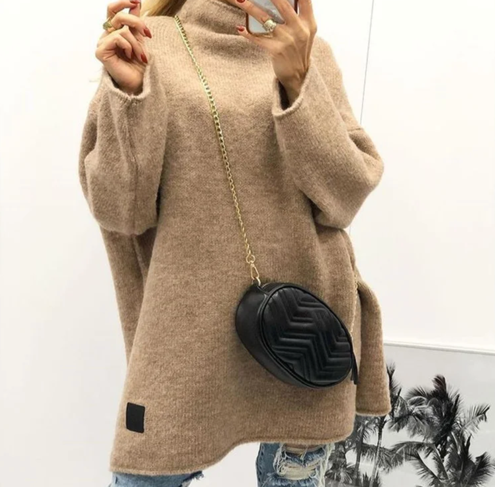 Weicher Langarm-Pullover für Damen