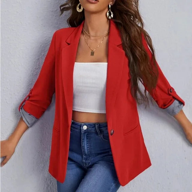 Vasya Pink Casual Blazer