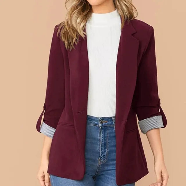Vasya Pink Casual Blazer