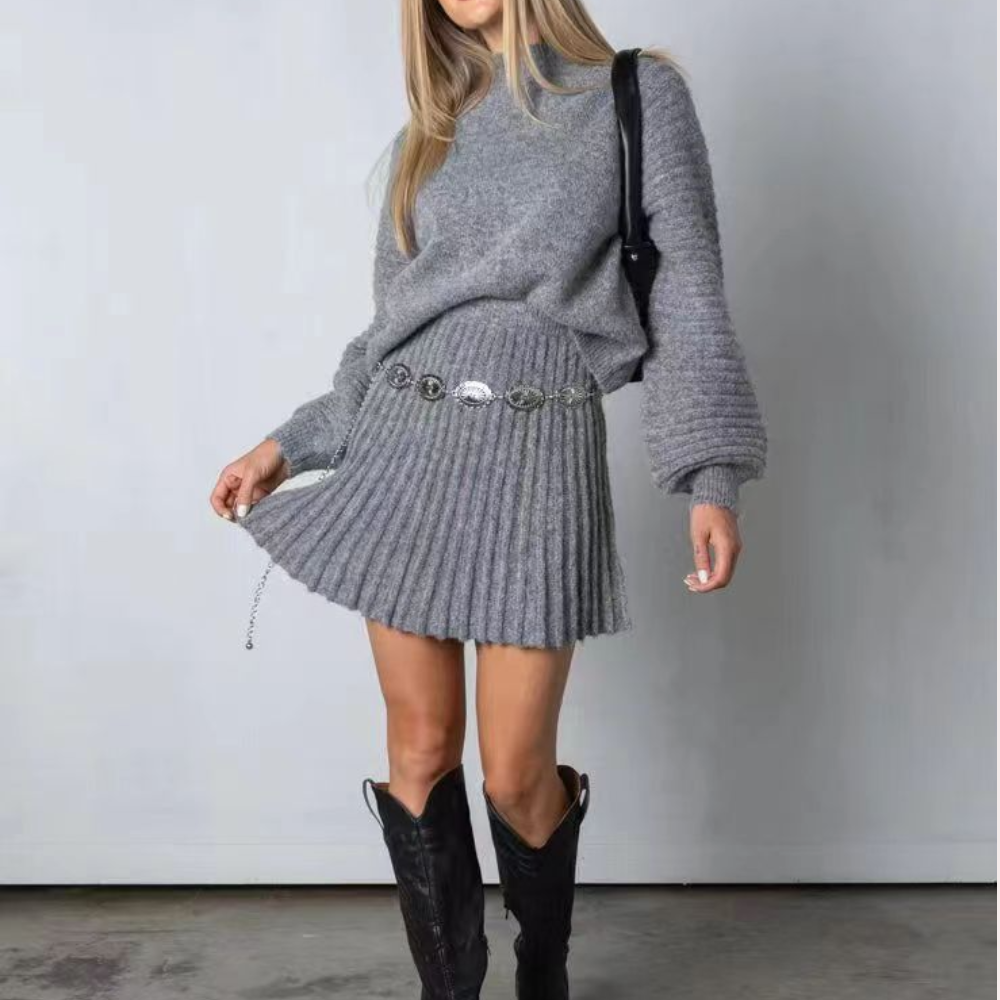 Norra – Elegantes Wildleder-Set (2 Teile) für Damen