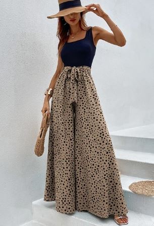 Weite Marlenehose mit Polka Dots von Kelly
