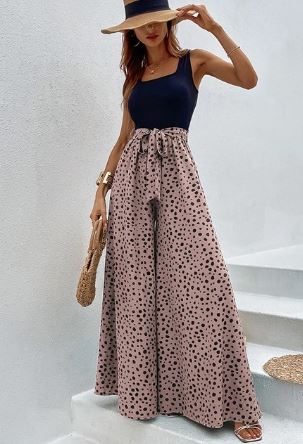 Weite Marlenehose mit Polka Dots von Kelly