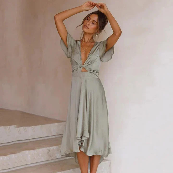 Celina: Elegantes Vintage-Kleid im fließenden Schnitt