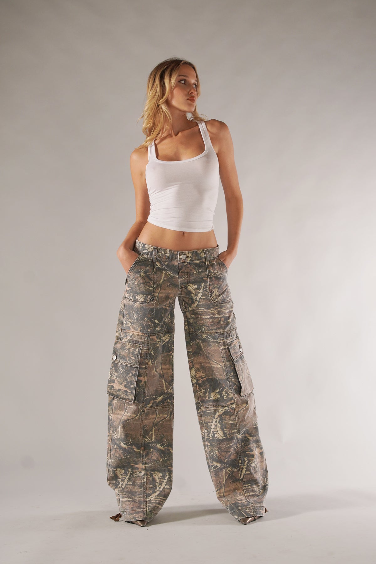 Odette Unisex Camouflage Cargo Trousers