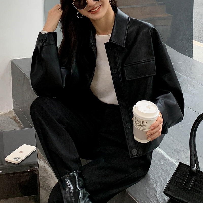 Audrey Lederjacke