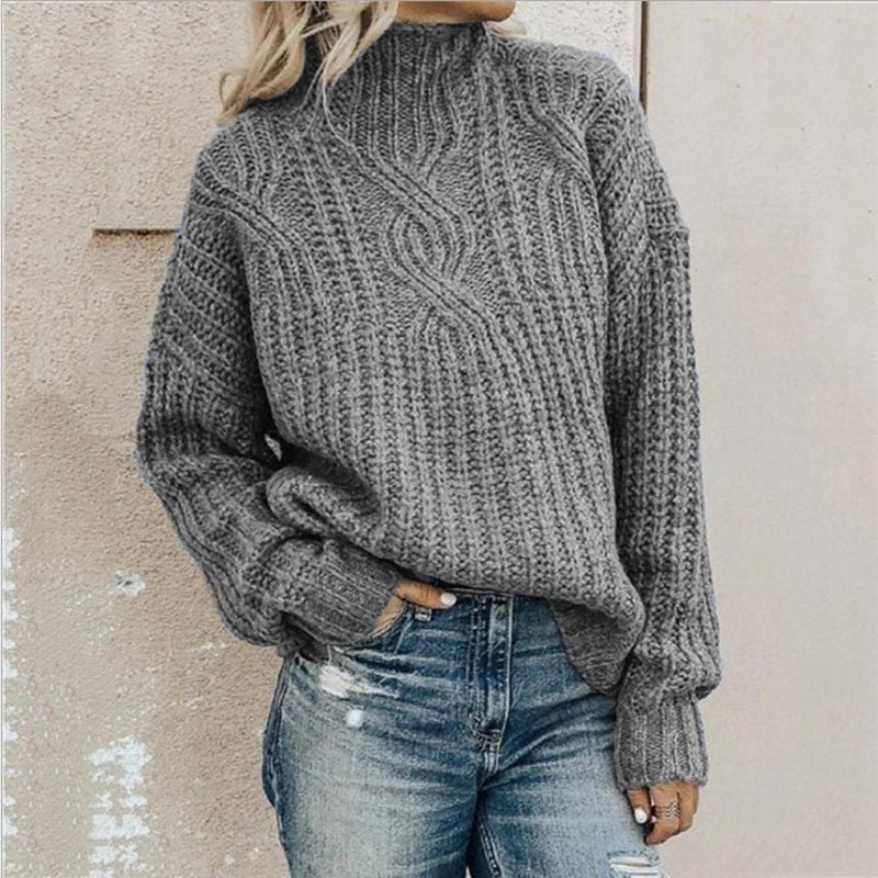Weicher Damenpullover mit V-Ausschnitt