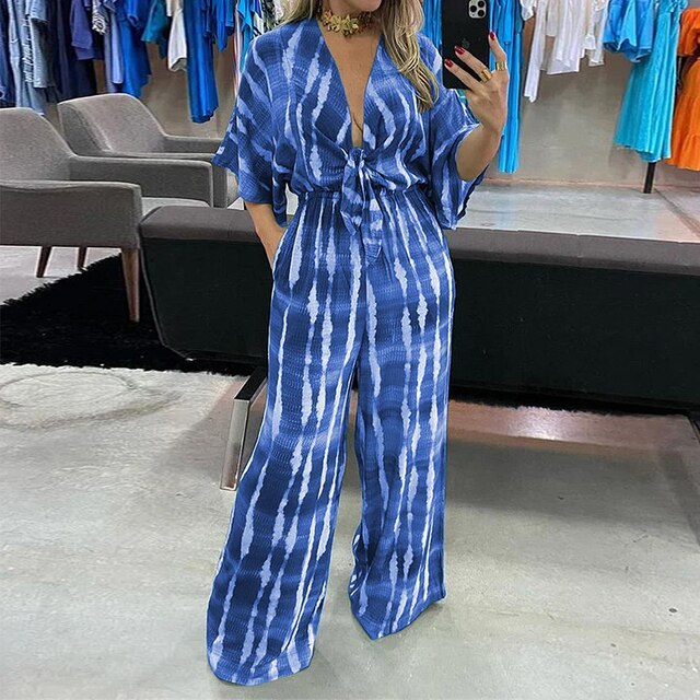 Zosha: Modischer Overall mit Print