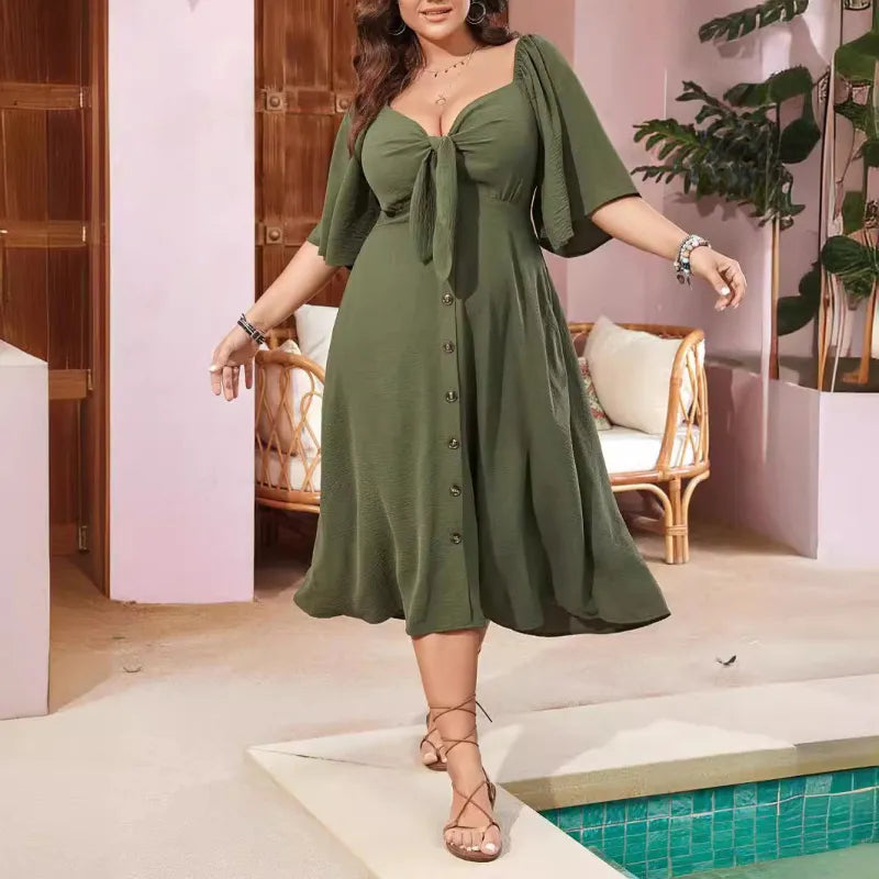 Sommerkleid Melanie im fließenden Vintage-Stil