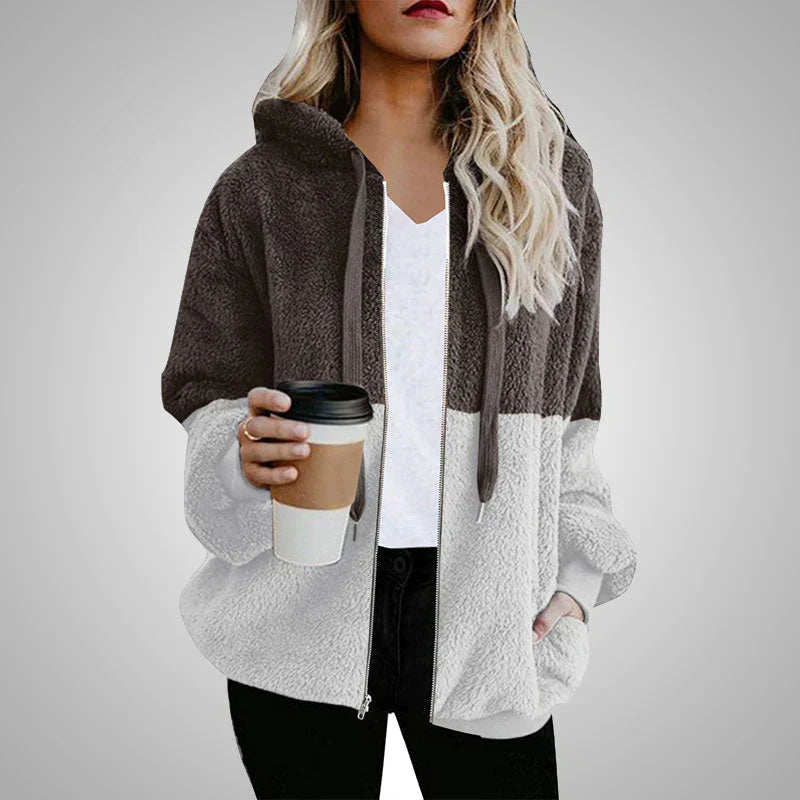 Damen Fleece Kapuzenjacke: Fudus, stylisch und flauschig