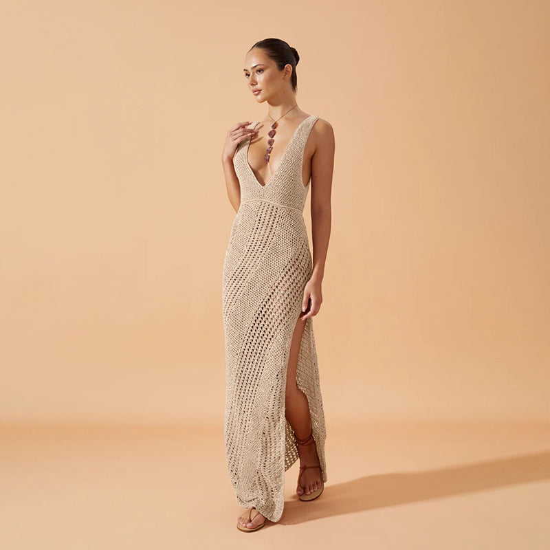 Modisches Häkel-Maxikleid für Damen von MODEGEIST