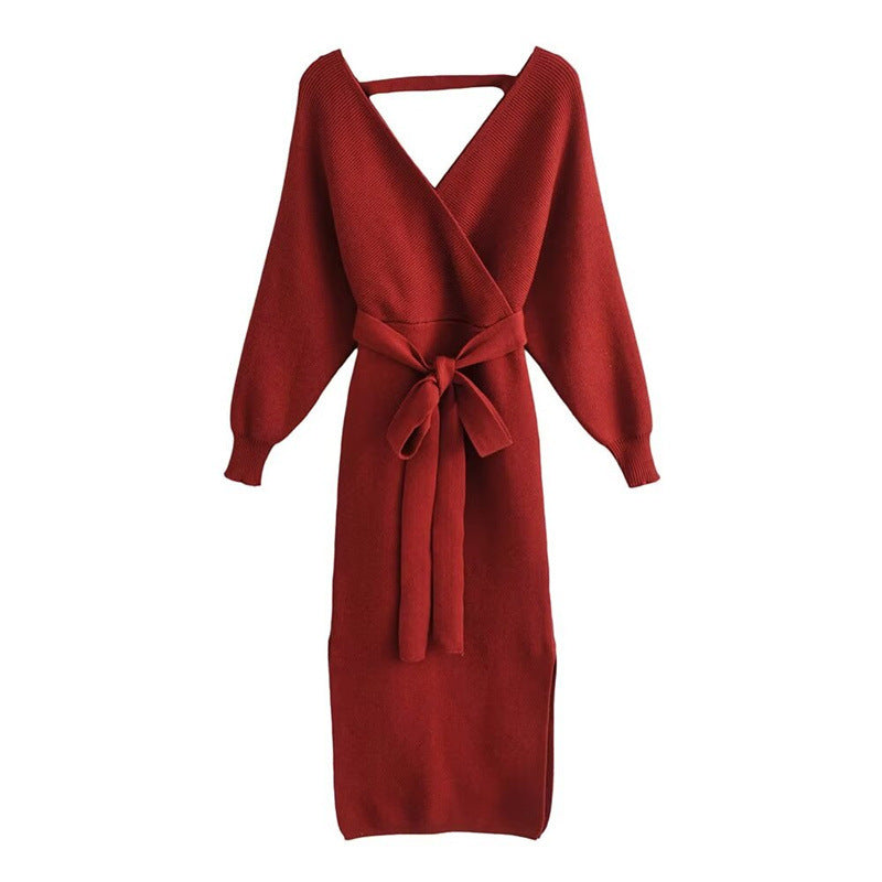Women's Wrap Knit Dress MODEGEIST