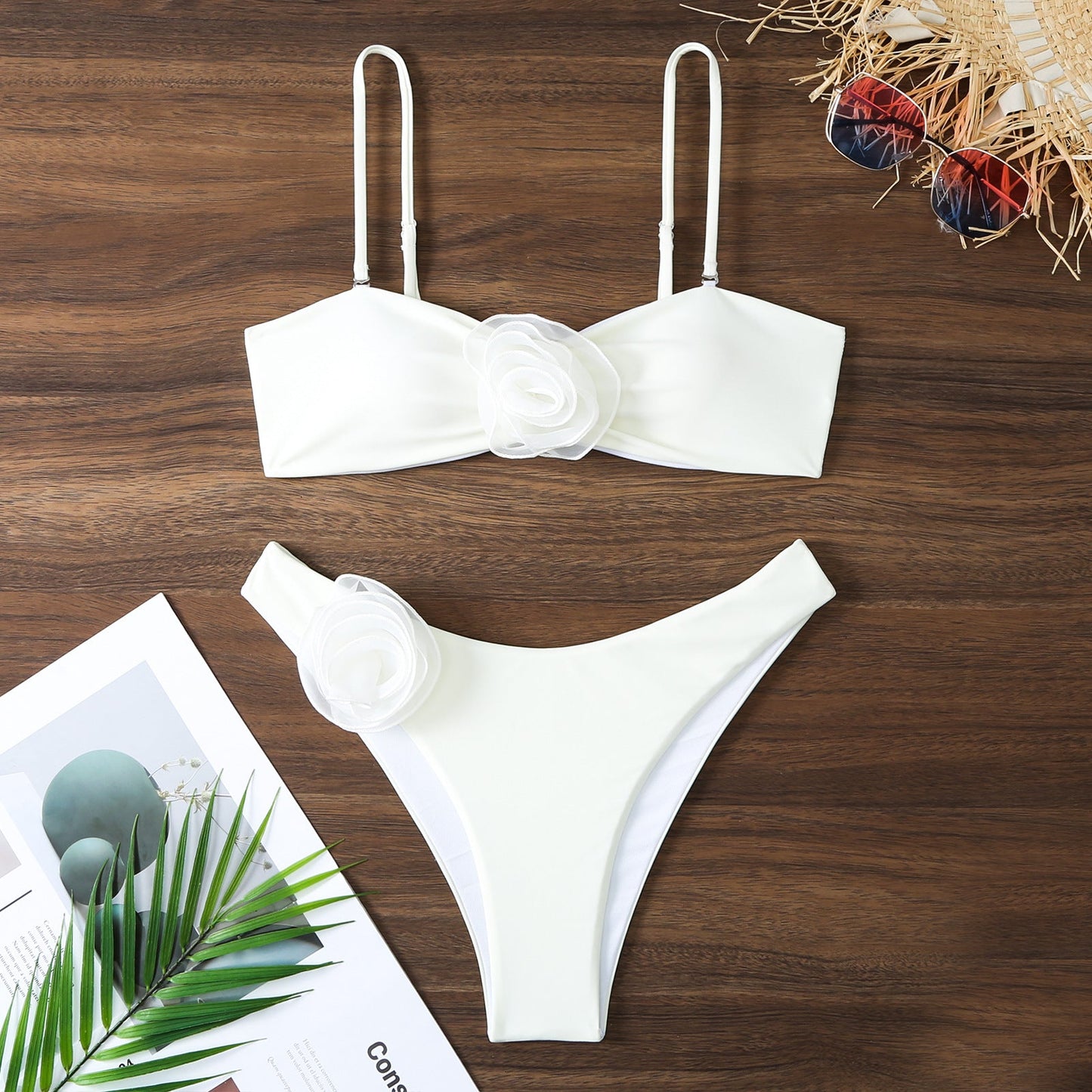 Women's Floral Appliqué Bikini Set MODEGEIST