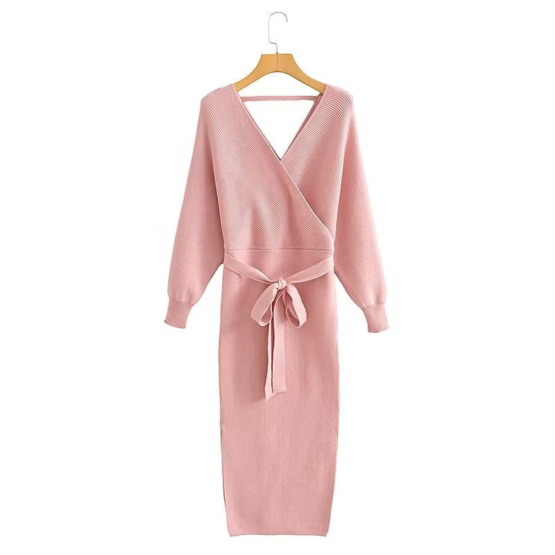 Women's Wrap Knit Dress MODEGEIST